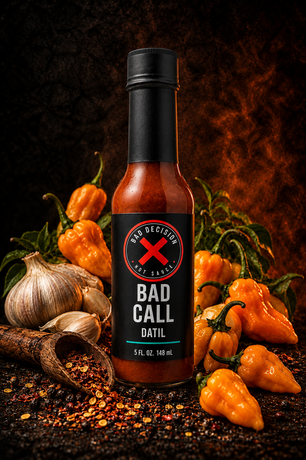 Bad Call datil hot sauce, 5 FL OZ bottle